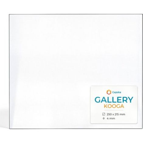 Vitre Gallery KOOGA - Verre Rectangle pour poêle à bois - 250 x 215 mm (L1 x H1) - 4 mm (1/5)