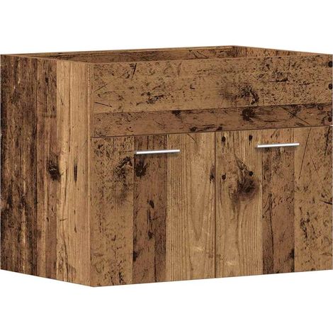 Maison Exclusive - Waschbeckenunterschrank Altholz-Optik 60x38,5x