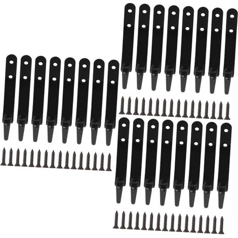 3 Ensembles Crochet De Rangement D'épicerie Macramé Pots De Fleurs Noirs En Plein Air Portemanteau Mural Crochet De Suspension Pour Plantes Support De Pot Mason Black 8 Pièces  3 (1/5)