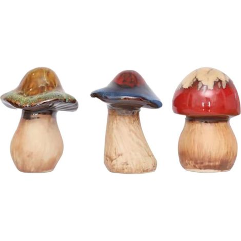 Stück Gartenkeramikpilz aus Keramik Kreative Miniatur