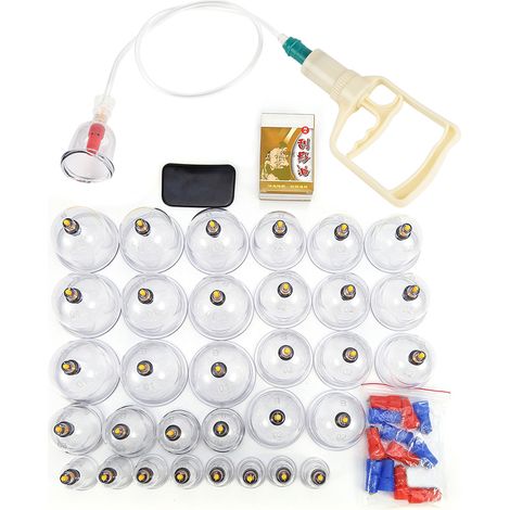 32 ventouses massage anti-douleur soin santé aspiration kit ventouses thérapie (1/5)