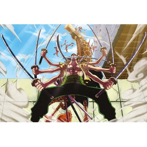 POSTER MAXI 91,5 X 61 FSC MIX ZORO CONTRA KAKU ONE PIECE