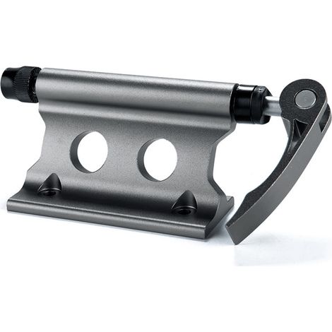 Support de vélo avant rapide à dégagement rapide en alliage d'aluminium robuste, bloc de fourche de toit de voiture, roulement solide, titane foncé, taille universelle. (1/5)
