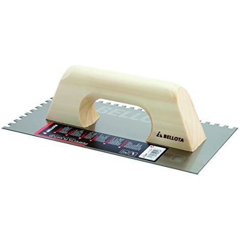 SPATOLA DENTATA CON MANICO IN LEGNO (1/4)