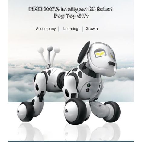 Robot chien A Reconnaissance Vocale,Chien Robot Jouet-Robot Chien de jouet électronique intelligent (1/4)