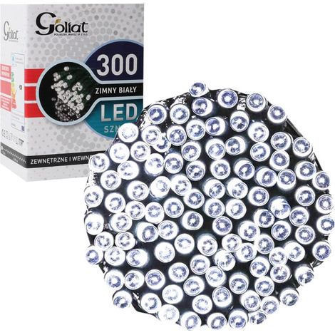 300 luces LED para árbol de Navidad, para interior/exterior, luz blanca fría. (1/5)