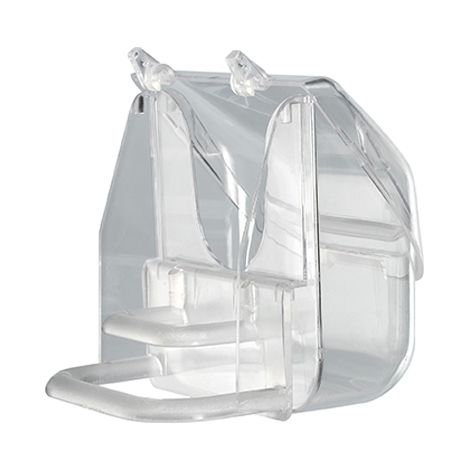 MANGIATOIA + POSATOIO X GABBIA UCCELLI FERPLAST - CM 9X9 H.CM 9- 6 pezzi