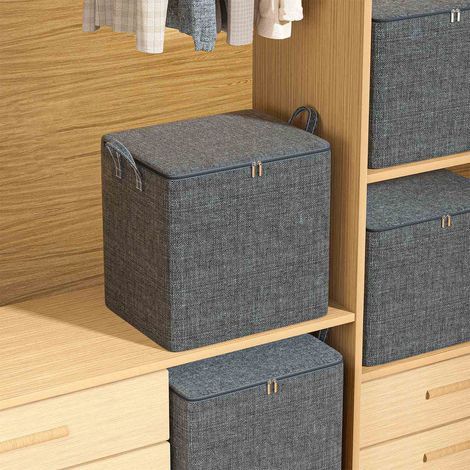 Sac de rangement pour vêtements et de couverture, de grande capacité, 50x40x50cm, multi-couleur, ensemble de 1PC (1/3)