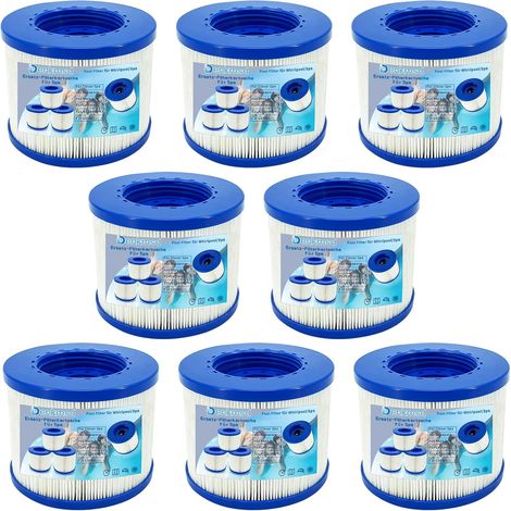 Lot de 8 Filtre de Spa a Visser, Filtre pour Clever Spa, Cartouche Filtre à Vis pour Spa Gonflable Pas De Vis 60mm, Cartouche Filtre pour Spa, Filtre Spa lumix, Compatible pour Cosy Spa (1/5)