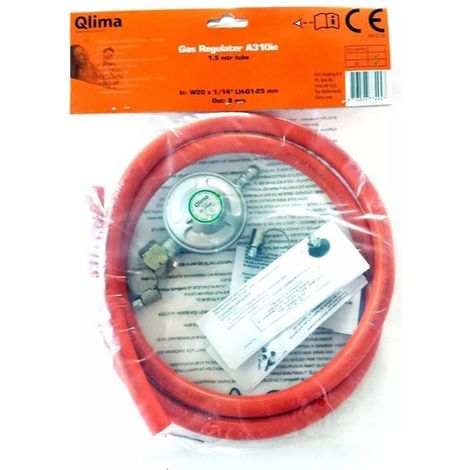 KIT TUBO G150 RIDUTTORE PRESSIONE 150CM PER STUFE GAS (1/3)
