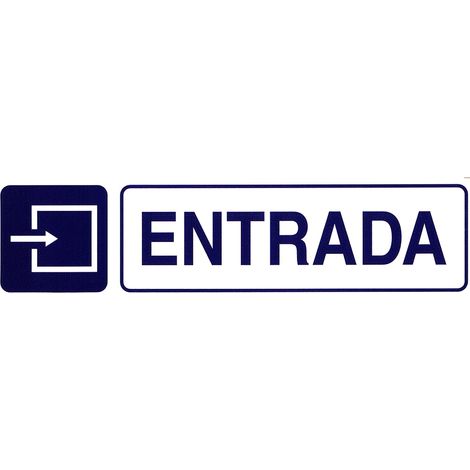 Rotulo Adhesivo 250x63 mm. Entrada