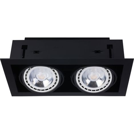 Einbaulampe Metall 2-flmg (1/2)