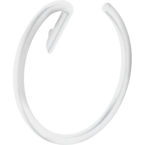 Deante Toallero moderno cromo blanco mate 22,6 cm