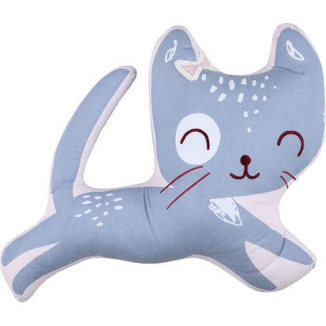 Coussin 45 cm Zoeline forme de chat (1/3)