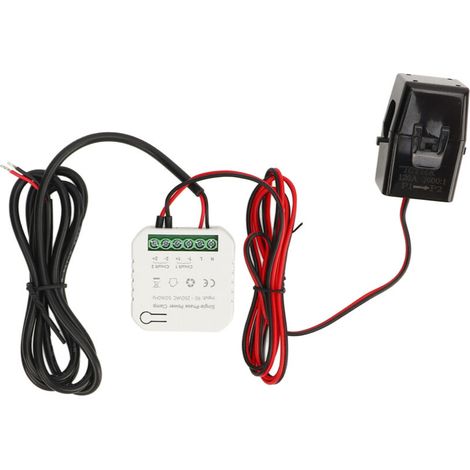Compteur d'énergie intelligent WIFI 90-250vac, surveillance en temps réel, application d'enregistrement, moniteur de consommation d'énergie, KWh (1/5)