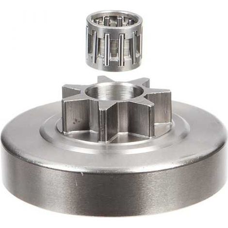Pignon pour tronçonneuse Solo 3/8". 7 dents. Hauteur cloche 15,9 mm (1/4)