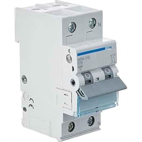 Interrupteur magnéto-thermique 1P+N 25A-6KA Classe C pour protection des circuits électriques et prévention des surcharges.