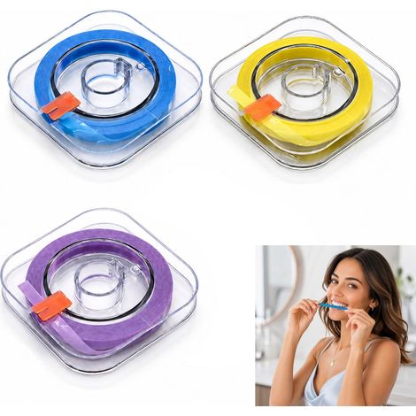 Bandes de Polissage Dentaire, 3 Pcs Boîte de Papier de Verre Dentaire, Bandes Abrasives pour Dents Bande Blanchiment Dentaire pour Nettoyage les Dents Soins Bucco-Dentaires (1/5)