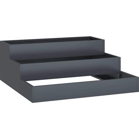 Maison Exclusive - Macetero de Jardín Antracita 90 x 90 x 35 cm