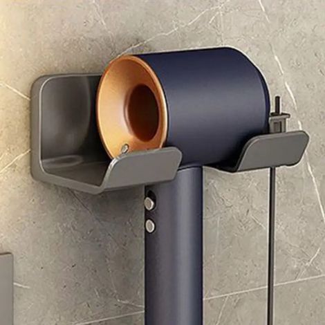 Support multifonctionnel pour schecheveux de salle de bain (1/5)
