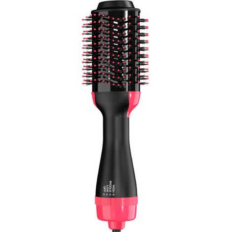 Brosse soufflante ionique ovale réglable en température, sèche-cheveux électrique à ions négatifs, prise américaine 110V (1/5)