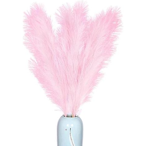 BelleRise - Herbe de la pampa naturelle séchée pour décoration intérieure, mariages et soirées bohèmes (rose) (1/4)