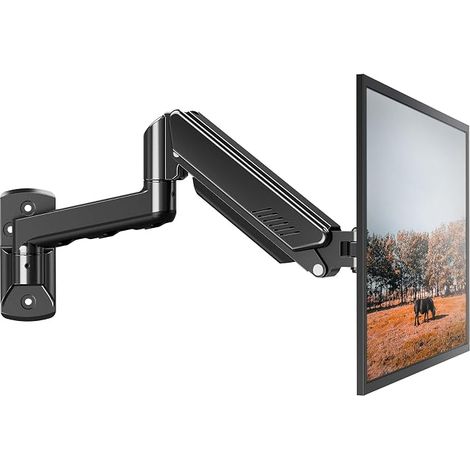 Bras de ressort à gaz pour moniteurs PC de 13 à 32 pouces VESA 75 x 75/100 x 100 mm jusqu'à 8 kg Tilt Swivel Hauteur de bras réglable (1/3)