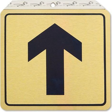 DUVER placa aluminio oro 120x120mm flecha , 0UNIDADES , DUVER placa aluminio oro 120x120mm flecha , 0UNIDADES