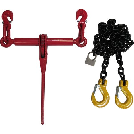 Lever Ratchet Chain Loadbinder Kit  8MM 4M Sling Hook (1/5)