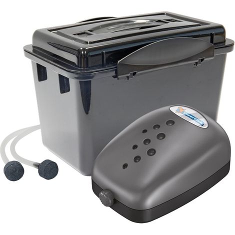 Kit Aération Bassin 500L avec Boîtier Étanchéité Pompe 240 L/H (1/5)