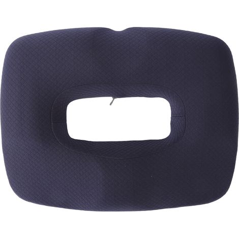 Coussin de siège en mousse à mémoire de forme, respirant et polyvalent, bleu marine, pour bureau, voiture et maison. (1/5)