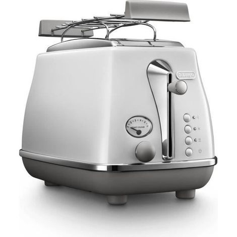 Tostadora - DELONGHI - CTOC2103.W - 900 W - 2 ranuras - Blanco (1/4)