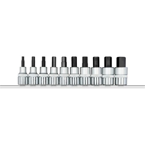 Gedore Embouts de tournevis 1/2 avec rail, 10 pièces R62558010 (1/2)