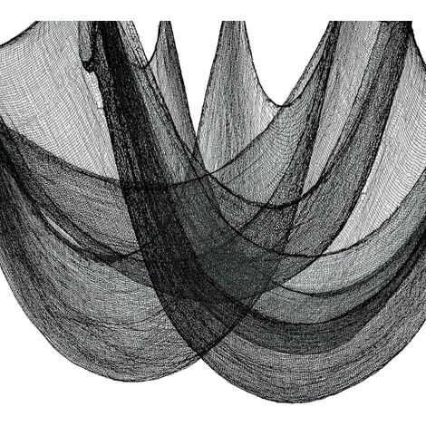 Decoration Halloween Exterieur, Tissu Noir 120 x 600 cm pour Jardin (1/5)