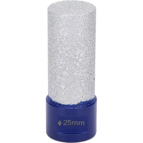 Diamant-Trockenbohrer mit Gewinde, geradem Schaft, gelötet, zum Polieren und Reiben, 25 mm