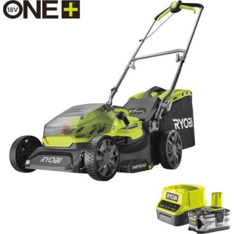 Tondeuse sur batterie - RYOBI - RY18LM37A-140 - Ø coupe 37 cm - ramassage et mulching (1/5)