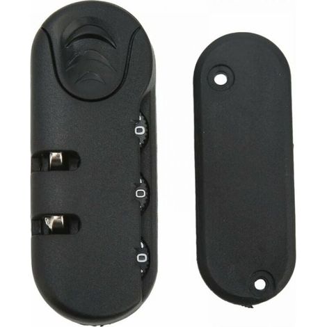 Serrure de sécurité pour valise, serrure à combinaison pour bagages, combinaison à 3 chiffres, code à combinaison de haute sécurité, serrure à bagages de voyage de remplacement, adaptée aux v (1/4)