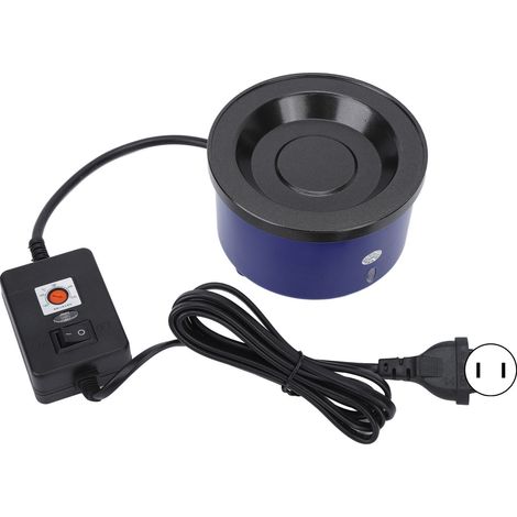 Pot à colle chauffante pour extensions capillaires, température constante, chauffe rapide, 110‑240V prise US (1/5)