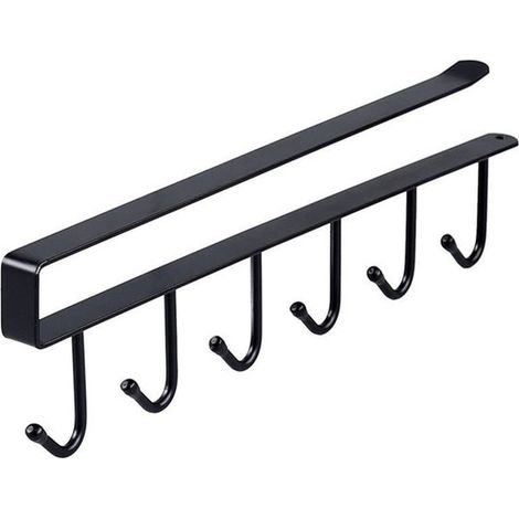 Set di 4 portabicchieri, design a gancio, ganci di stoccaggio per il montaggio sotto i pensili della cucina, portabicchieri da caffè sospeso, organizer per tazze (1/5)