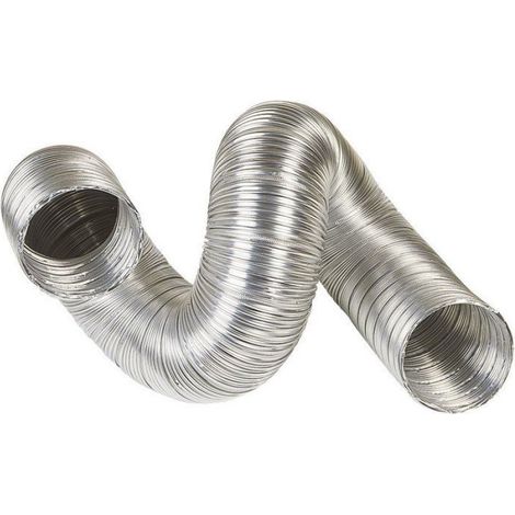 Gaine Accordéon - Aluminium - Extensible 0,45 À 1,50 M - Diamètre 100 / 106 Mm - Pour Système De Ventilation (1/2)