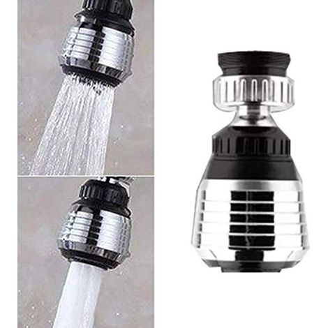 Adaptateur de filtre de robinet économe en eau, aérateur rotatif à 360° (1/4)