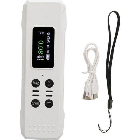 Hochempfindlicher Geigerzähler mit akustischem und optischem Alarm für nukleare Strahlung und HD-LCD-Display für γ-Strahlung