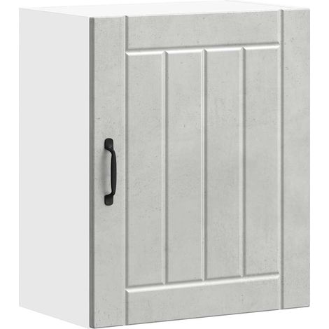 Maison Exclusive - Pensile da Cucina Lucca Grigio Cemento in Legno Multistrato