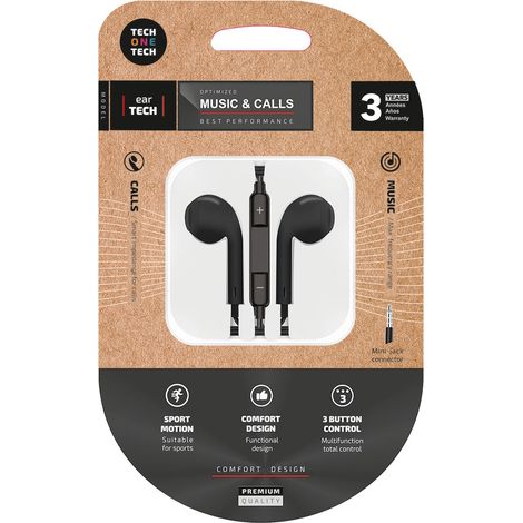 Connettore mini-jack per cuffie Eartech TECH ONE TECH – Nero (1/2)