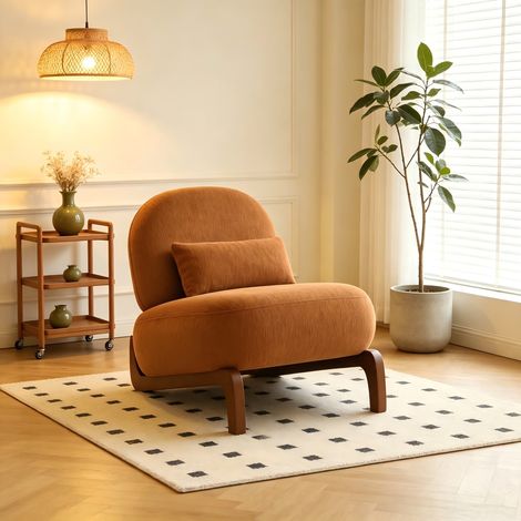 Fauteuil d'Accent, Velours, Jardin, Confortable (1/5)