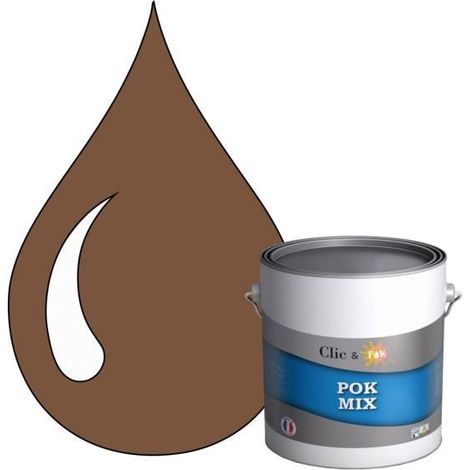 Peinture d'Accroche et Finition 2 en 1 - POK - POK MIX - Acrylique Satinée - 3L - RAL 8024 (1/4)