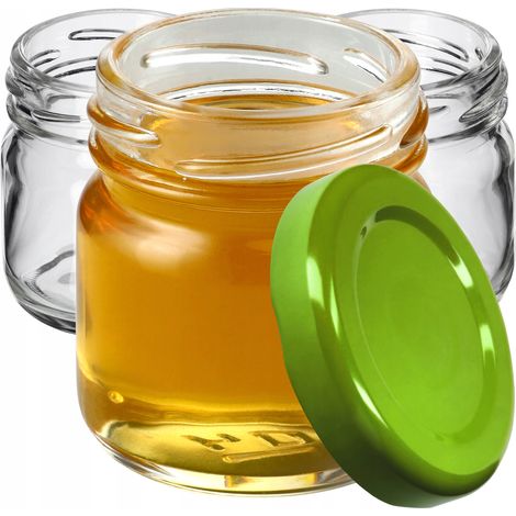 KADAX 10er-Set Mini-Gewürzgläser mit Schraubdeckel - 40 ml