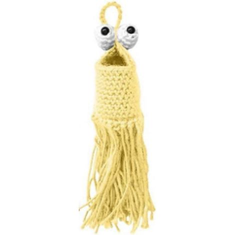 Panier Suspendu Pour Plantes - Suspension En Macramé - Pour Intérieur Et Voiture - Jaune - Taille M (1/5)