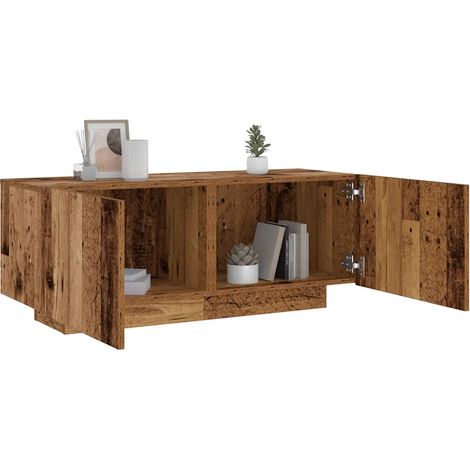 Nachttisch Altholz-Optik 100x35x40 cm Holzwerkstoff