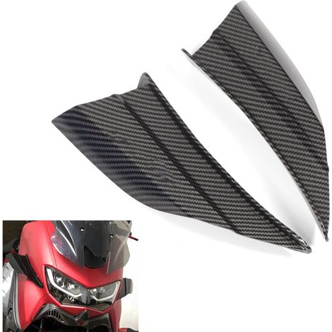 Aerodynamische Winglets für Yamaha Nmax 155 Motorrad 2020-2022 (Paar), Carbonfaser-Optik (1/5)
